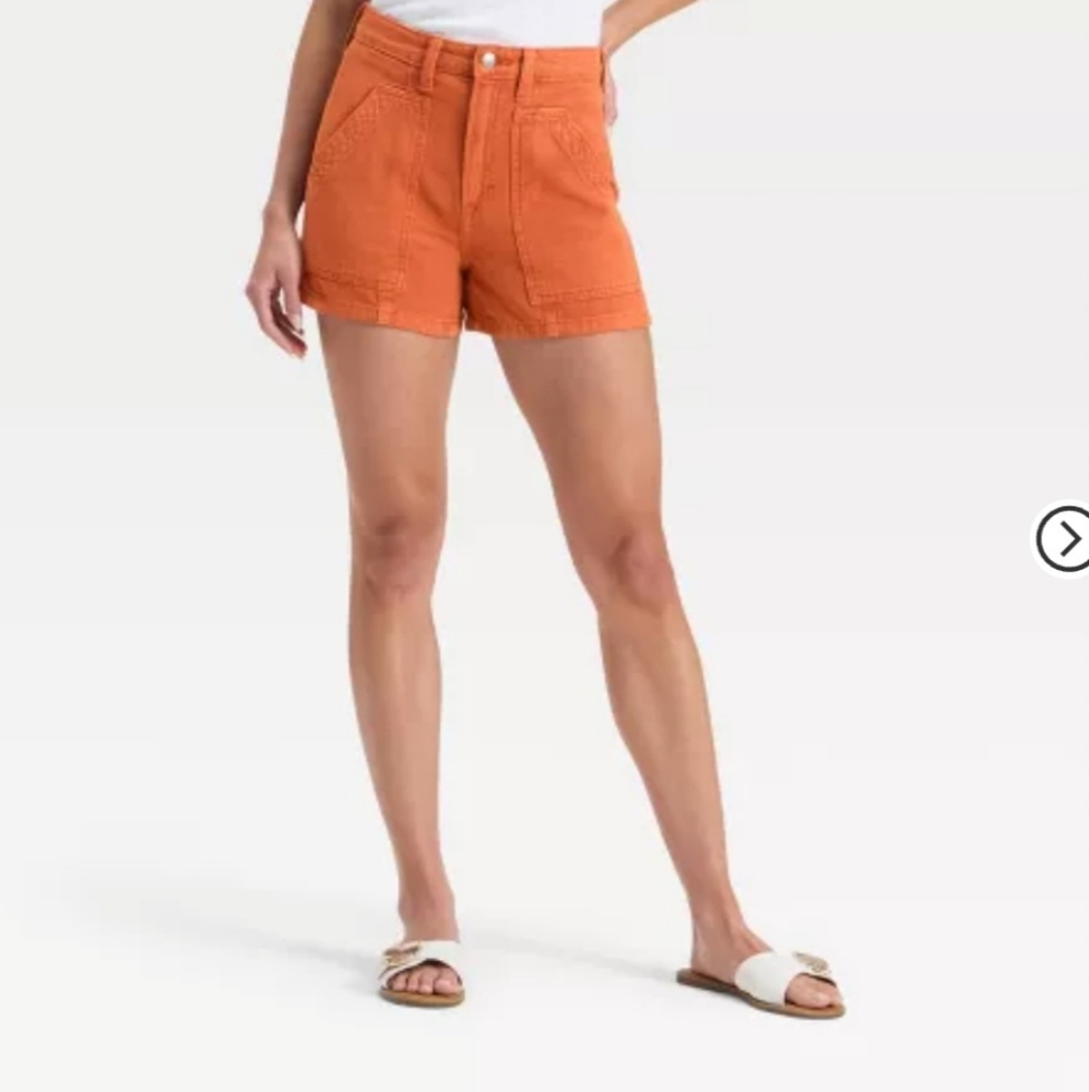 Women's  Universald Thread Orange Shorts